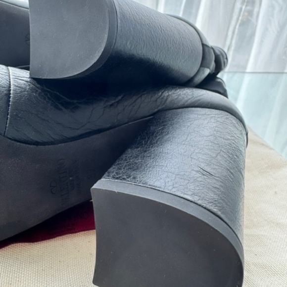 VALENTINO Boots 'NEW' - Ballerina Black Lace-Up - EU 37 - Picture 6 of 15